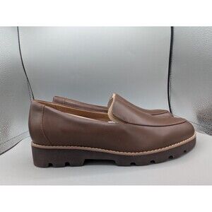 Vionic Kensley Brown Nappa Loafers Arch Support Leather Size 9 W